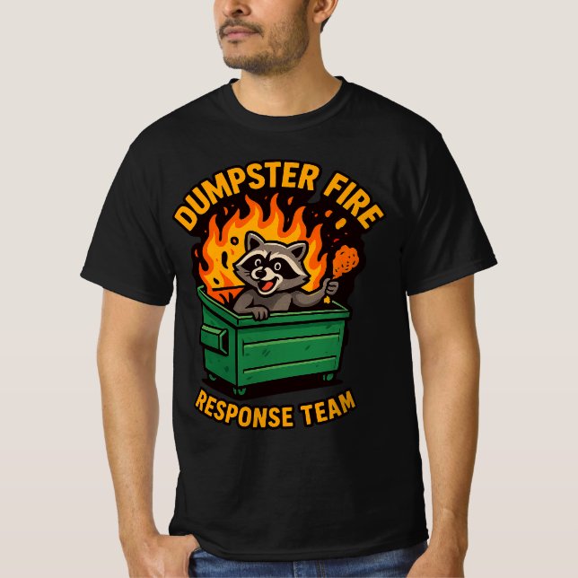 T-shirt Équipe d'intervention en cas d'incendie de benne | (Devant)
