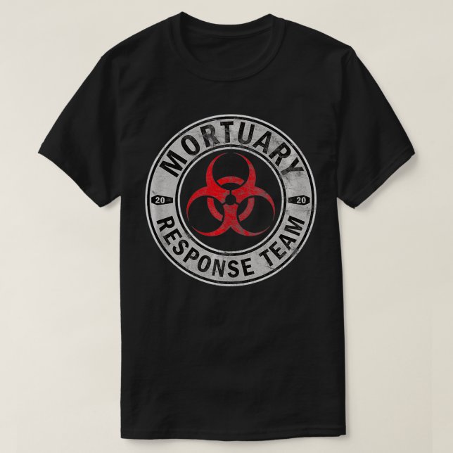 T-shirt Équipe d'intervention mortuaire 2020 Biodanger pou (Design devant)