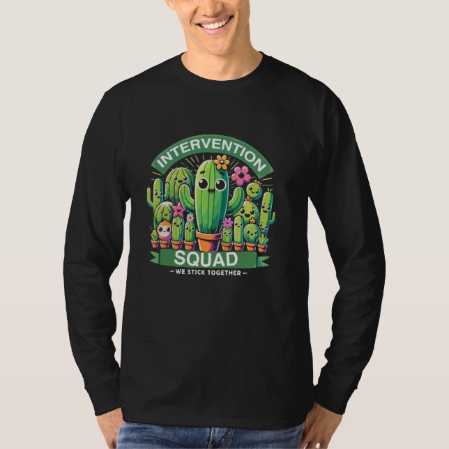 T-shirt Équipe d'intervention Nous restons ensemble Cactus (Devant)