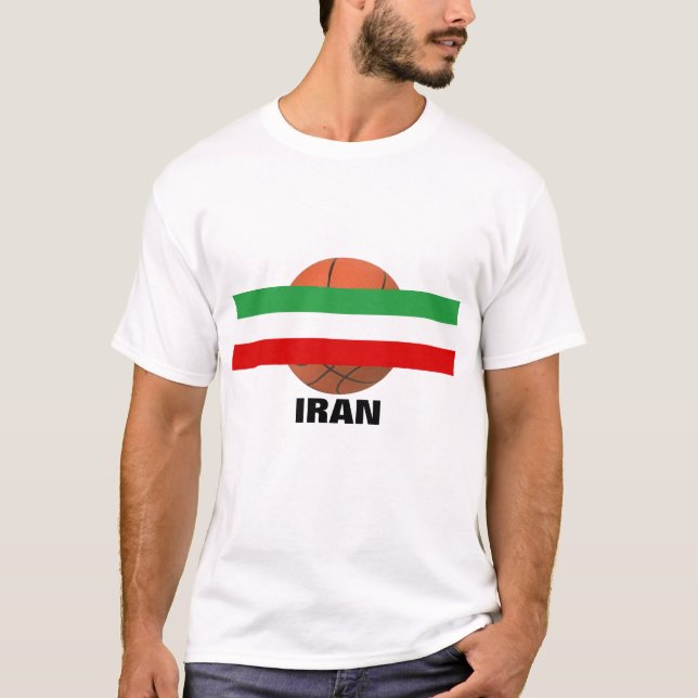 T-shirt Équipe d'Iran de basket-ball (Devant)