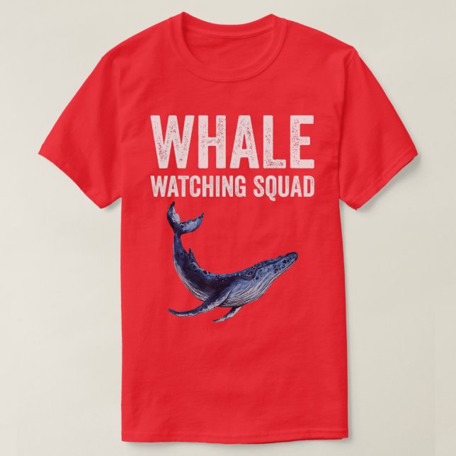 T-shirt Équipe d'observation des baleines 5 (Design devant)