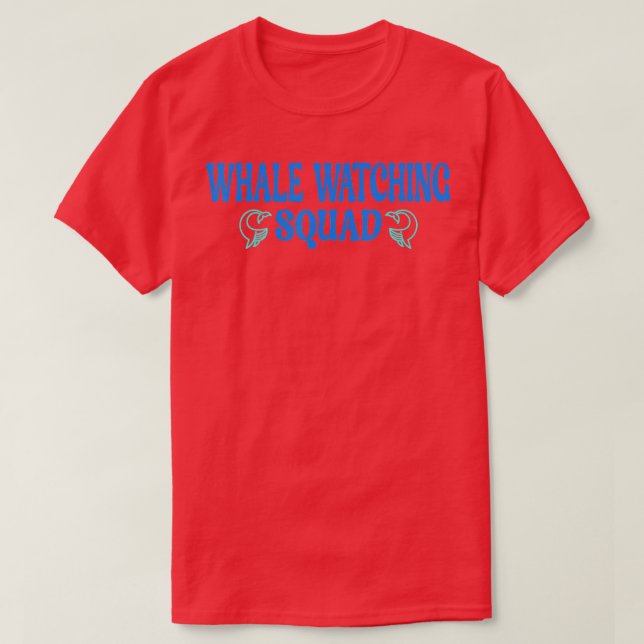 T-shirt Équipe d'observation des baleines 6 (Design devant)