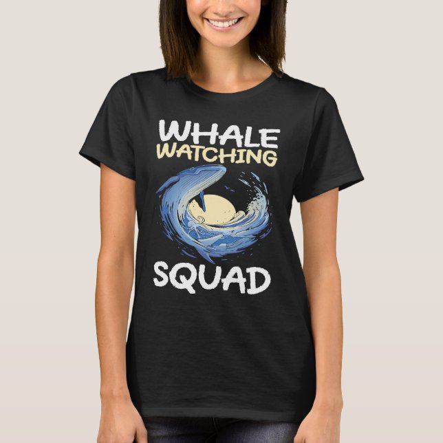 T-shirt équipe d'observation des baleines Baleine Observat (Devant)