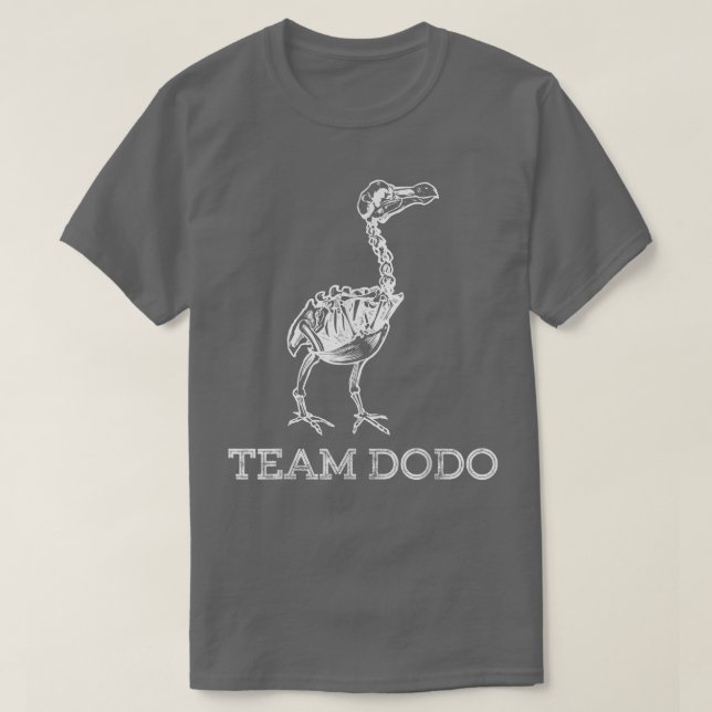 T-shirt Équipe Dodo Fossil Skeleton Bird Paléontologie  (Design devant)
