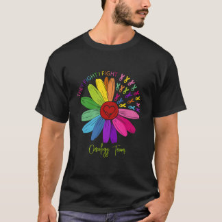 T-shirt Équipe d'oncologie Ils se battent je me bats Infir