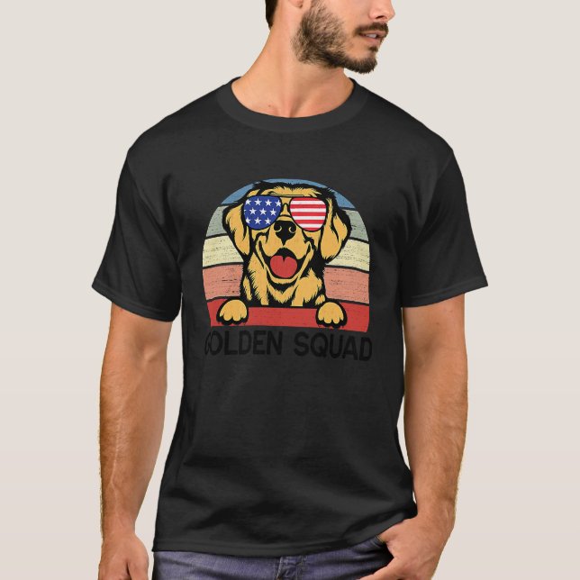 T-shirt Équipe Dorée Équipe de Chien Retriever Doré Hommes (Devant)