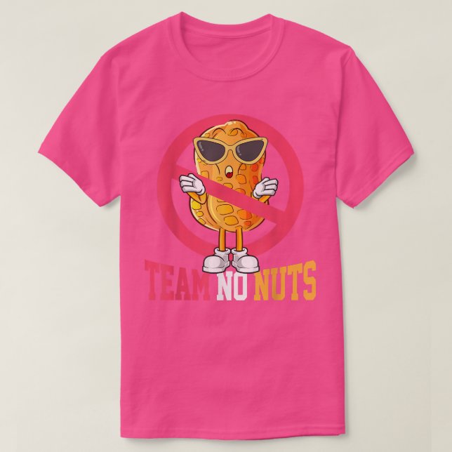 T-shirt Équipe drôle Pas de noix Grossesse Faire-part (Design devant)
