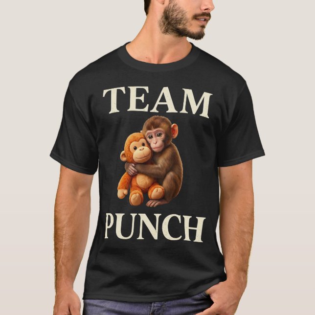 T-shirt Équipe drôle Punch Singe mignon Meme sarcastique (Devant)