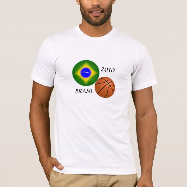 T-shirt Équipe du Brésil de basket-ball (Devant)