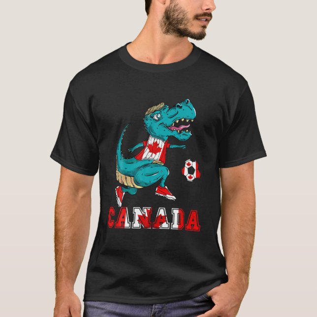 T-shirt Équipe du Canada de football Drapeau canadien Rex  (Devant)