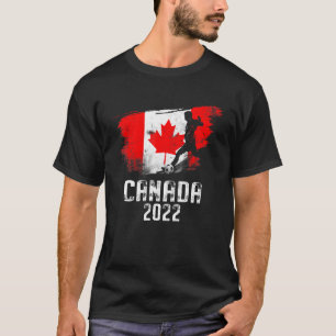 T-shirt Équipe du Canada de football du drapeau 2022
