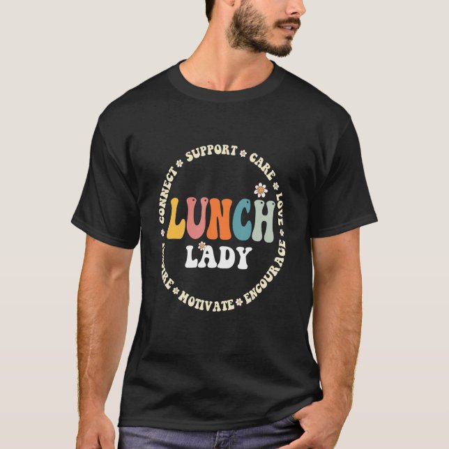 T-shirt Équipe du déjeuner de rentrée des classes  Déjeune (Devant)