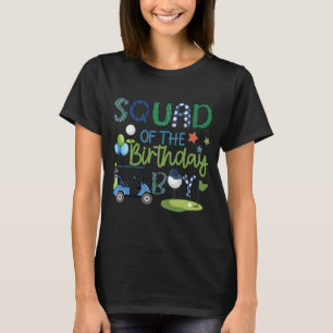 T-shirt Équipe du garçon d'anniversaire trou en un sport d