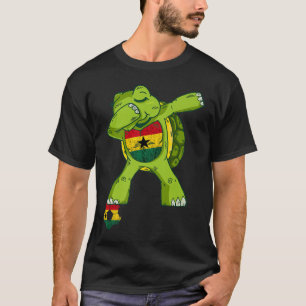 T-shirt Équipe du Ghana de football Ghana Turtle Ghana Dra