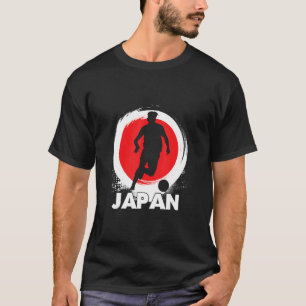 T-shirt Équipe du Japon Drapeau de football Footballe japo