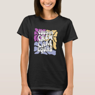T-shirt Équipe du lac Cousin Fleurs sauvages Vintages Boho
