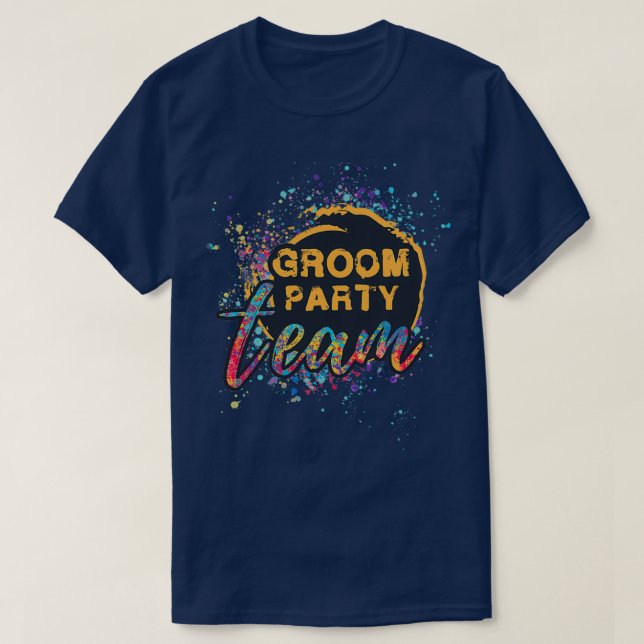 T-shirt Équipe du marié (Design devant)