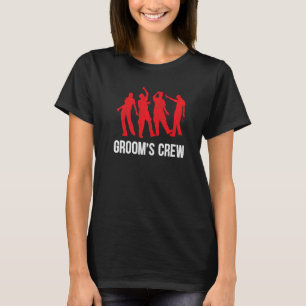 T-shirt Équipe du marié buvant l'escadron de garçon de bac