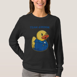 T-shirt Équipe du marié canard en caoutchouc fête enterrem