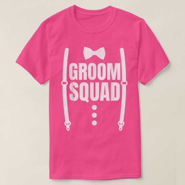 T-shirt Équipe du marié Équipe du marié Équipe Funny Bache (Design devant)