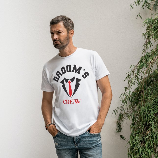 T-shirt Équipe du marié Garçons d'honneur Équipe de garçon (Créateur téléchargé)
