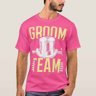 T-shirt Équipe du marié Hommes Garçon d'honneur Fête de cé