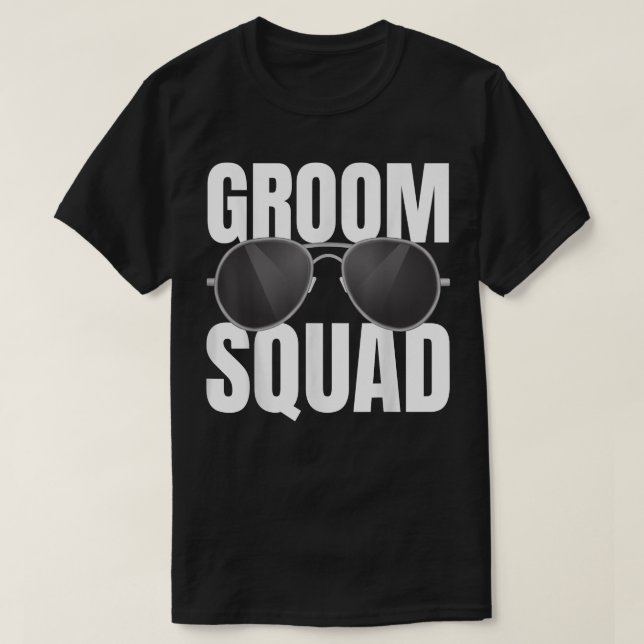 T-shirt Équipe du marié, membres de l'équipe, équipe drôle (Design devant)