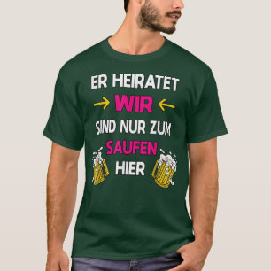 T-shirt Équipe du marié pour enterrement de vie de garçon
