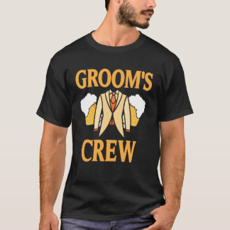 T-shirt Équipe du marié pour l'enterrement de vie de garço