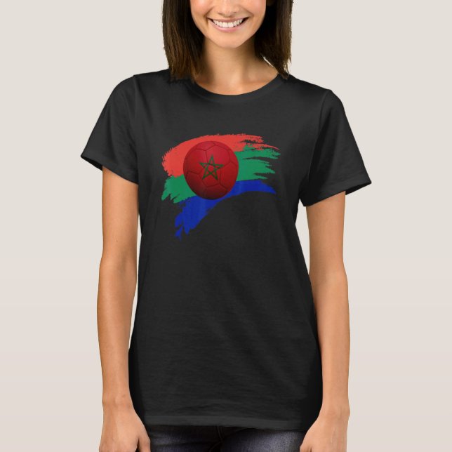 T-shirt Équipe du Maroc de football (Devant)
