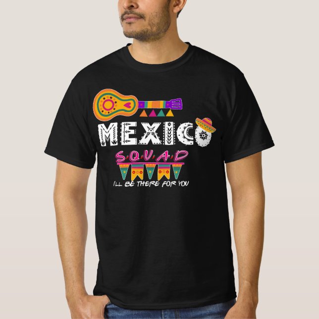T-shirt Équipe du Mexique Je serai là pour vous Vacances (Devant)