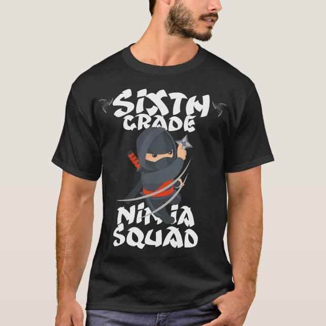 T-shirt équipe du ninja de sixième année (Devant)