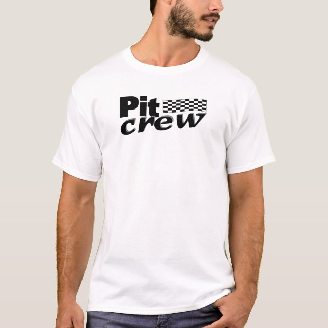 T-shirt Équipe du stand de ravitaillement (emballant le (Devant)