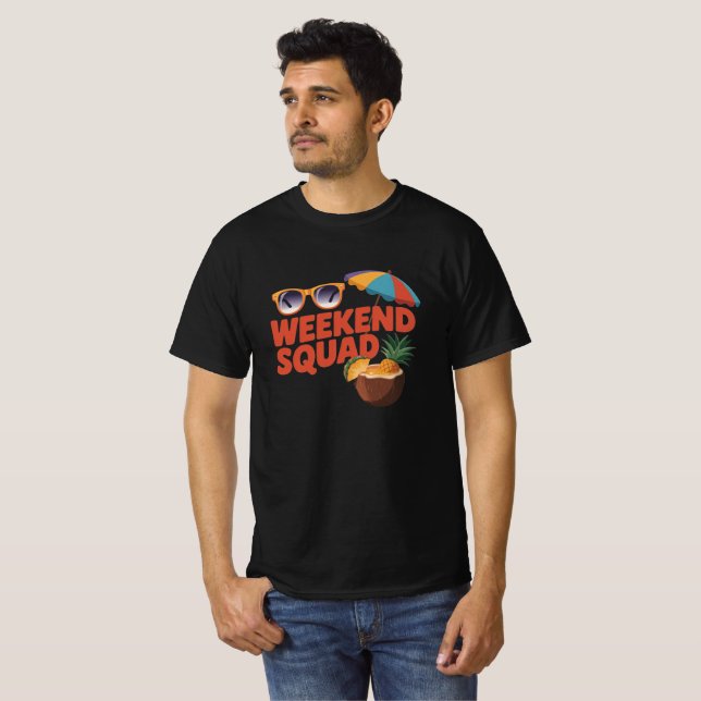 T-shirt Équipe du week-end (Devant entier)