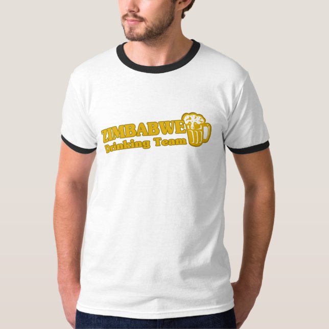 T-shirt Équipe du Zimbabwe de buveurs (Devant)