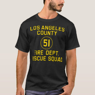 T-shirt Équipe d'urgence 51 côté du logo de reproduction d