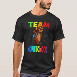T-shirt Équipe École à la maison Retour à l'école Paresseu