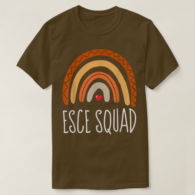 T-shirt Equipe ECSE Enseignement spécial de la petite enfa (Design devant)