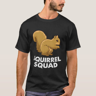 T-shirt Équipe Écureuil Écureuil Écureuil