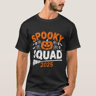 T-shirt Équipe effrayante 2025 Halloween familial assorti
