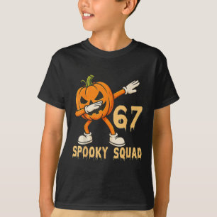 T-shirt Équipe effrayante Citrouille 67 Halloween Meme 6 7