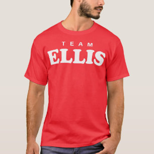 T-shirt Équipe Ellis Nom personnalisé Mariée Marié Famille