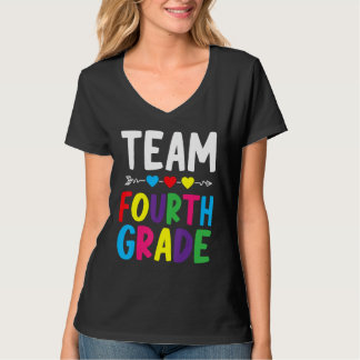 T-shirt Équipe enseignants rentrée scolaire quatrième anné