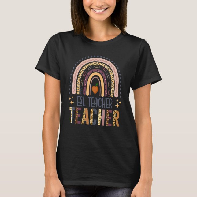 T-shirt Équipe Esl Squad Enseignant Anglais Équipage De Re (Devant)