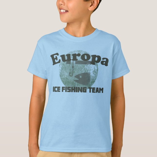 T-shirt Équipe Europe de pêche sur glace (Devant)