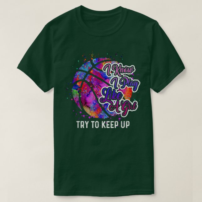 T-shirt Équipe féminine de basket-ball (Design devant)
