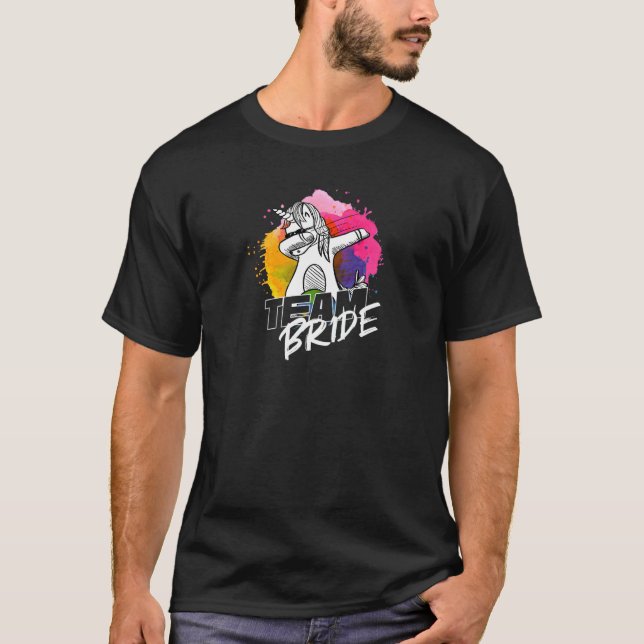 T-shirt Équipe féminine de la mariée  Femmes enterrement d (Devant)
