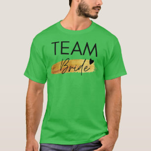 T-shirt Équipe féminine mariée design fête de mariage ente