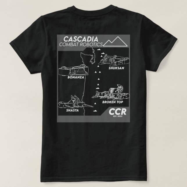T-shirt Équipe féminine Wireframe (Design dos)