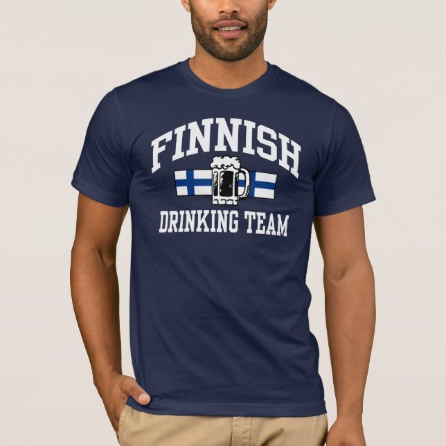 T-shirt Équipe finlandaise de boisson (Devant)